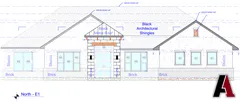 Drawings: A-102 · Front elevation